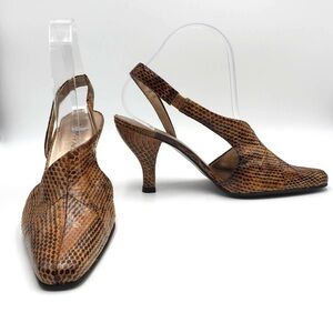 Stacy Adams Snake Heels – Bold, Elegant, Rare